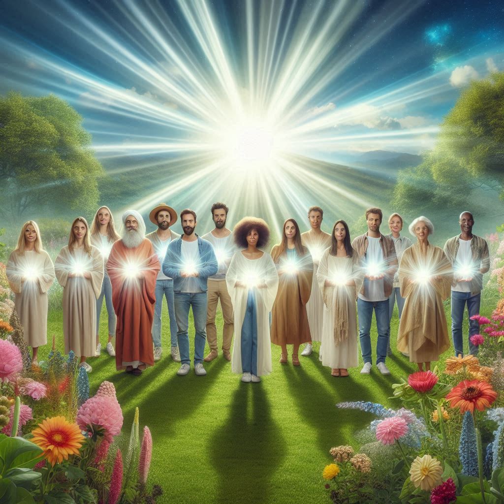 Lightworkers-with-light-beams Boski projekt - Lorie Ladd